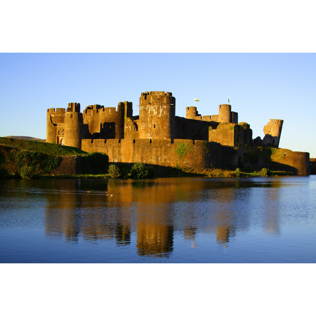 Caerphilly Castle - Wrapped Canvas Print