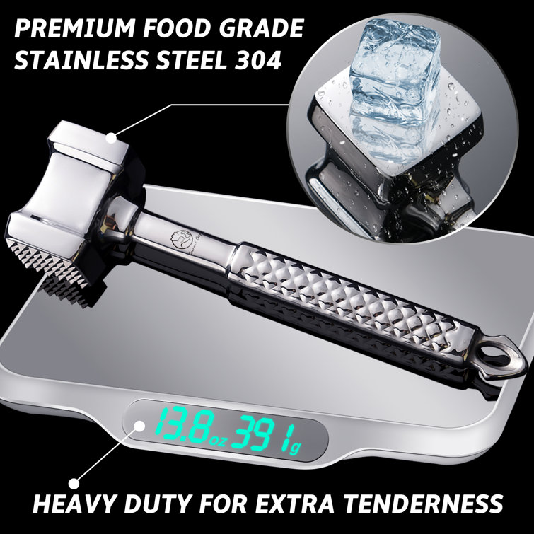 KitchenAid Gourmet Multi Sided Meat Tenderizer for Pounding Meats, Nuts,  Shellfish, ect, Hang Hole for Easy