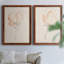 Fleur Petite I - Ensemble de 2 peintures sur toiles encadrées-1069795082-1069795086