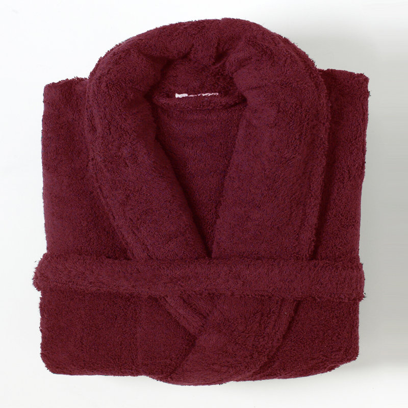 Deidrich Gender Neutral Above Knee Bathrobe with Pockets, Red