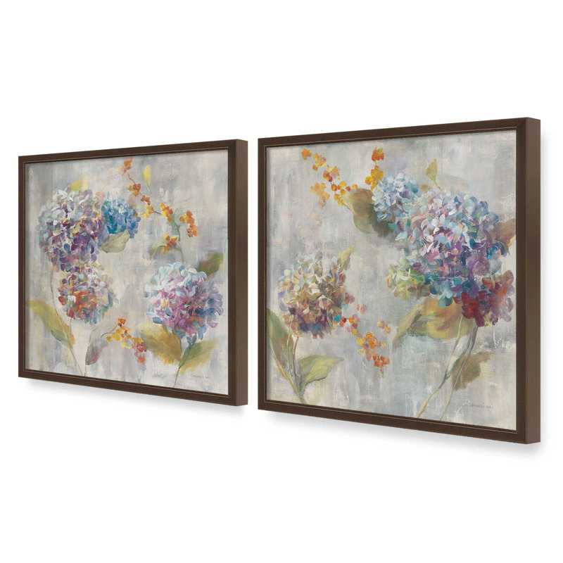 Petal Party Pop, ensemble de 2 impressions, 16 po x 16 po, Framed Print, Belvinder Brown