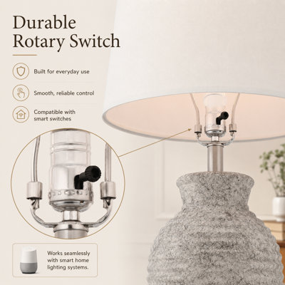 Askari 23" Ceramic Single Table Lamp