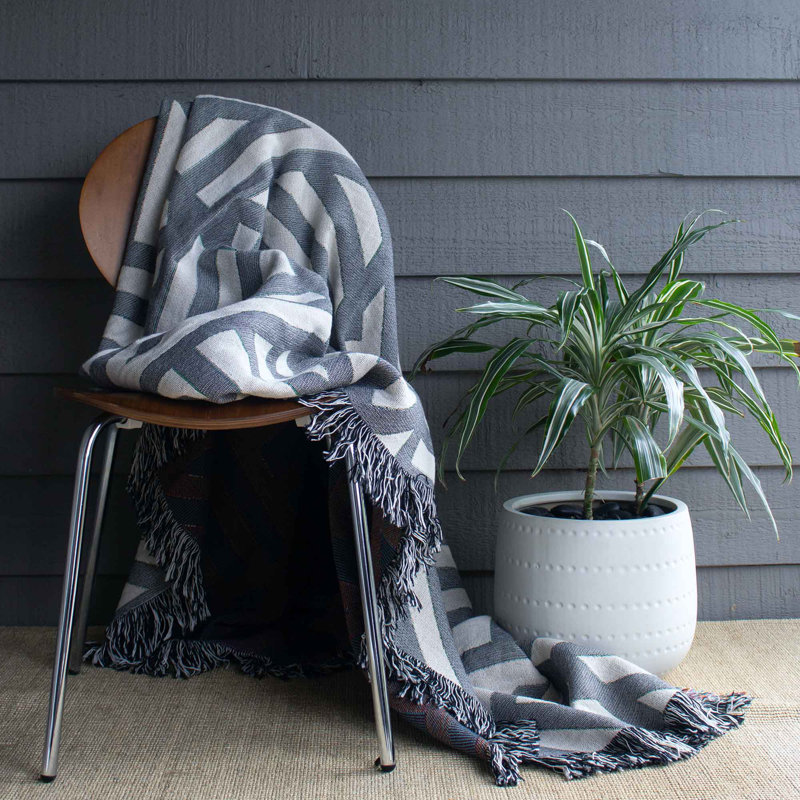 Signet Throw, Charcoal