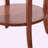 Walnut wood side table with drawer.