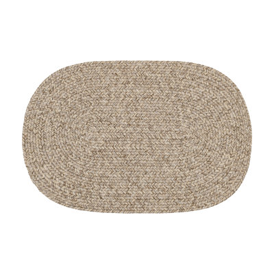 Tapis intérieur/extérieur tweed avoine Seline