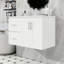 Meuble-lavabo mural avec lavabo, 2 tiroirs et tablette réglable-1964507958