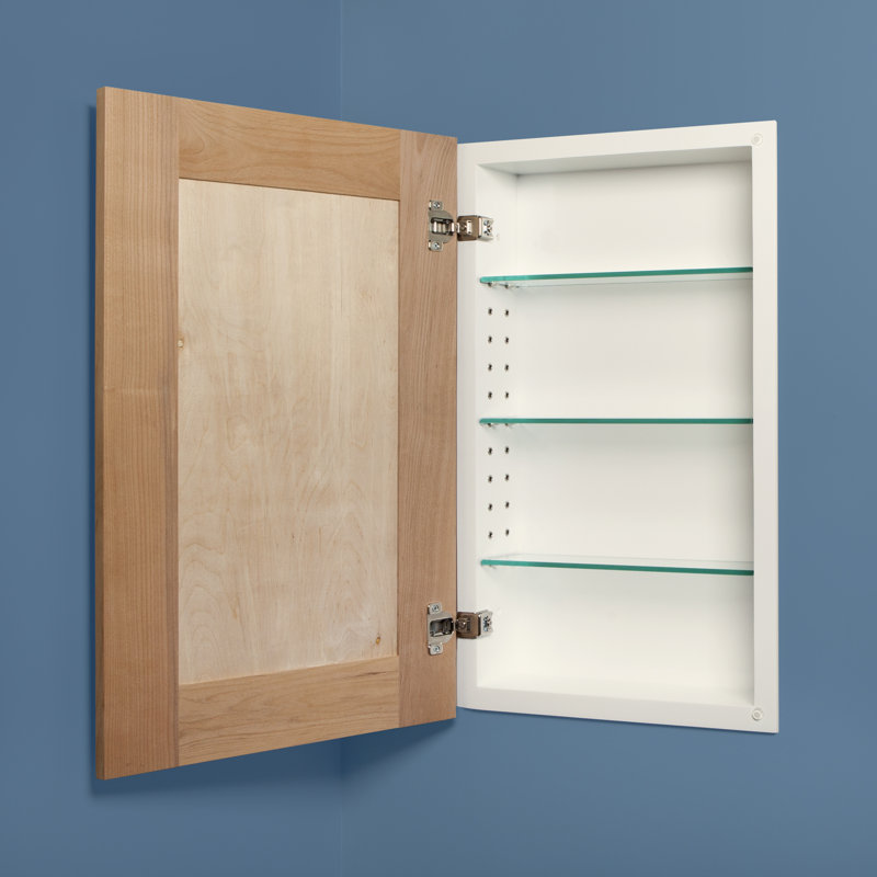 Armoire à pharmacie 1 porte Shaker, H 24 po x l 14 po x P 3,75 po