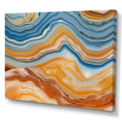 " Segment Layers Of Marbled Rock III "