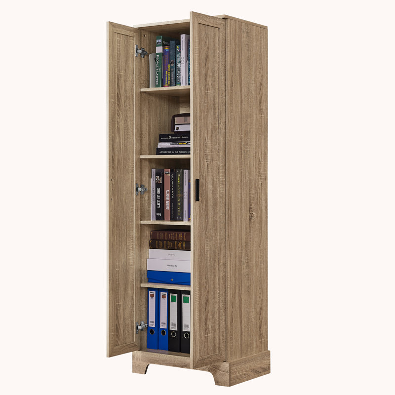 Armoire d'appoint en bois Noyack, Brun
