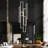 Modern 6-Ring Rectangle Chandelier Sliver Long Chandeliers for Living Room Staircaes Foyer High Ceiling 