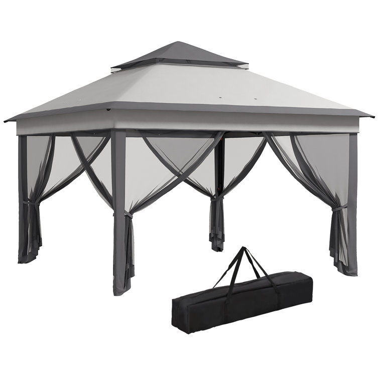 Brynja 3.5m W x 3.5m D Steel Patio Gazebo