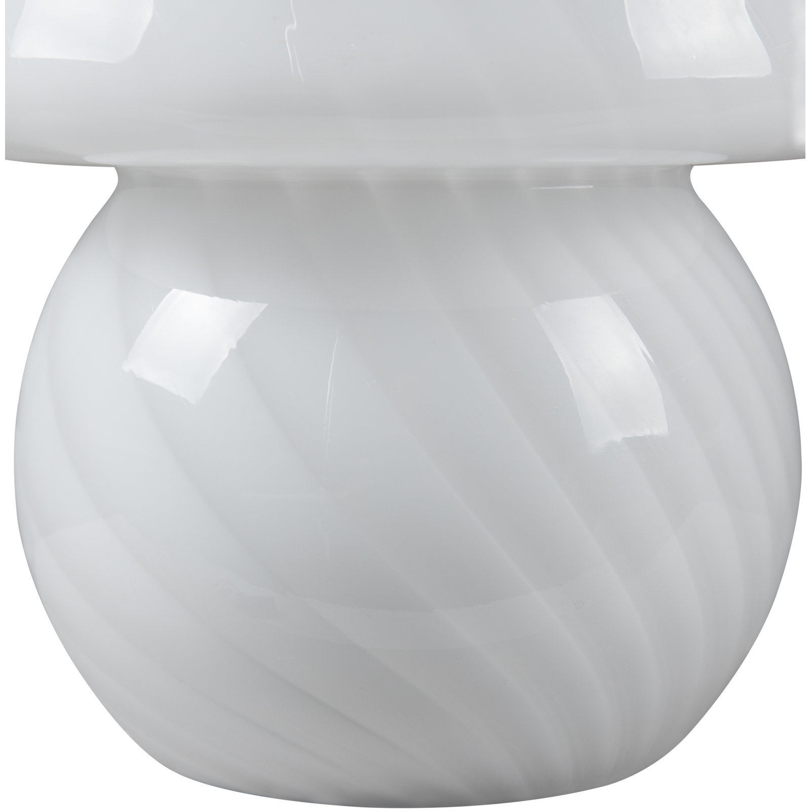 Norfolk Glass Table Lamp, White