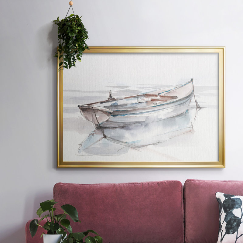 «Rolling Fog II», reproduction sur toile, Or, H 30 po x l 44 po x P 1,5 po