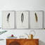 Found Feather I - Toile tendue avec châssis sur mesure - 3 pièces-2145744370-2145744374