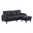 Knock Down 3-Seat Combo Sofa With Storage Ottoman For Living Room Apartment Bedroom And Compact Room, Upholstered Sectional Couch, L Shaped Bench With A Footrest, A Individual Storage-563228524