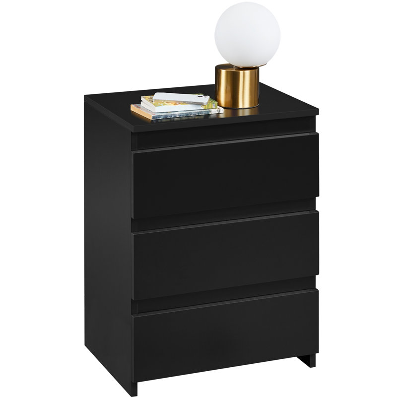 Arwand 18'' W Nightstand, Black