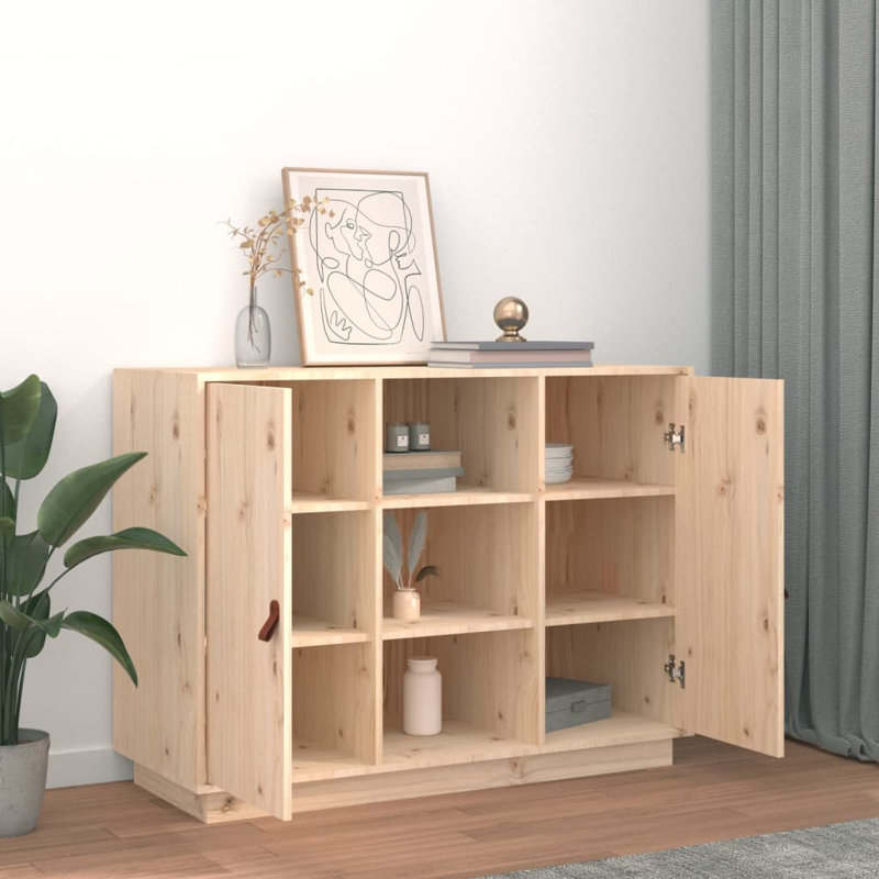 Krishvi 100cm Solid Wood Sideboard, Brown