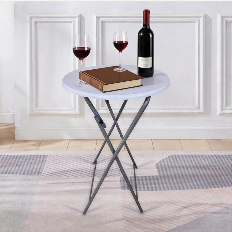 Ensemble de 2 tables de bar pliantes