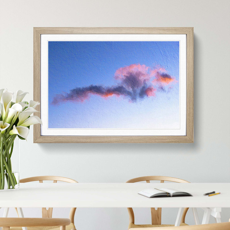 Cloud Art - Picture Frame Painting Print, Oak Framed, 36cm H x 48cm W x 2cm D