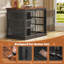 Caisse pour chien robuste et robuste avec 2 portes doubles-1242805727-1267822604