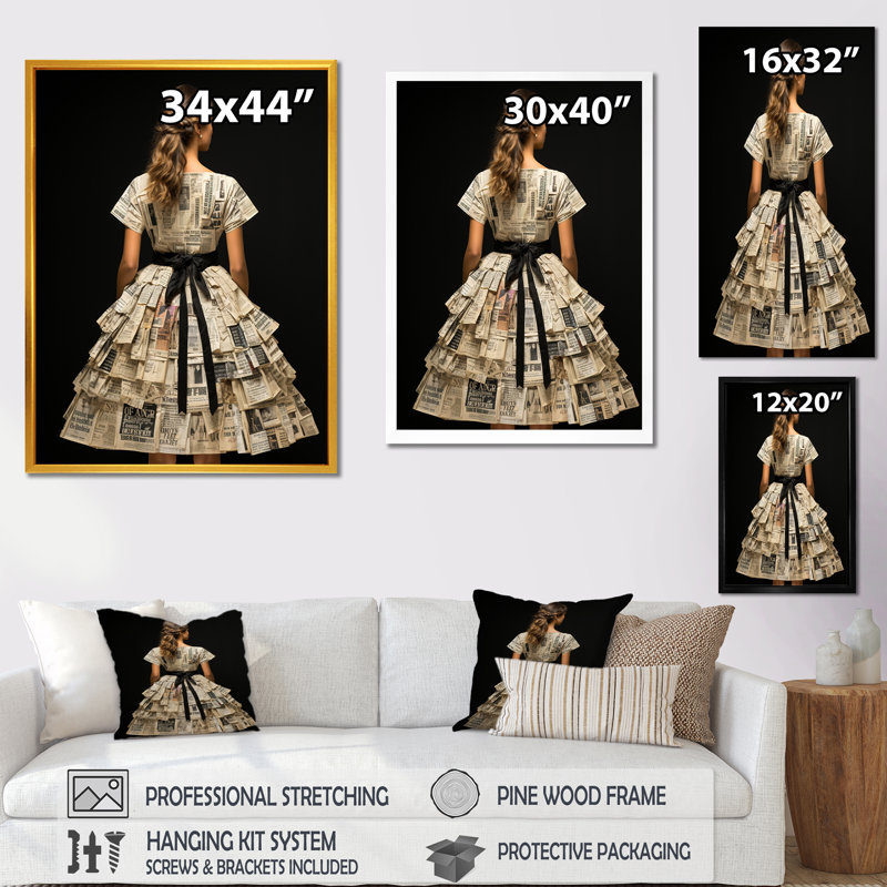 «Gray Modern Ballet Dance Motion II» - art mural Ballet, Toile tendue, H 40 po x l 30 po x P 1,5 po
