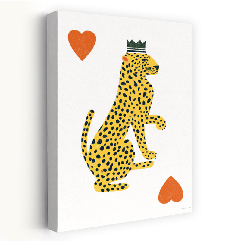 The Cheetah Card by Svetlana Aleinikova - Wrapped Canvas Print, 91.44cm H x 60.96cm W