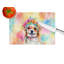 Chihuahua Hippie Dawg Glass Cutting Board Large