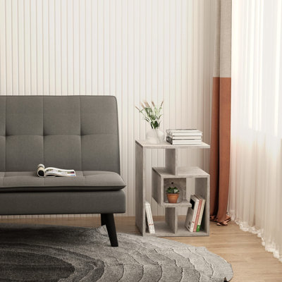 Rep Floor Shelf End Table