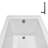 Streamline 60 in. x 30 in. Acrylic Left-Hand Drain Alcove Bathtub in Glossy White With External Drain-101699046
