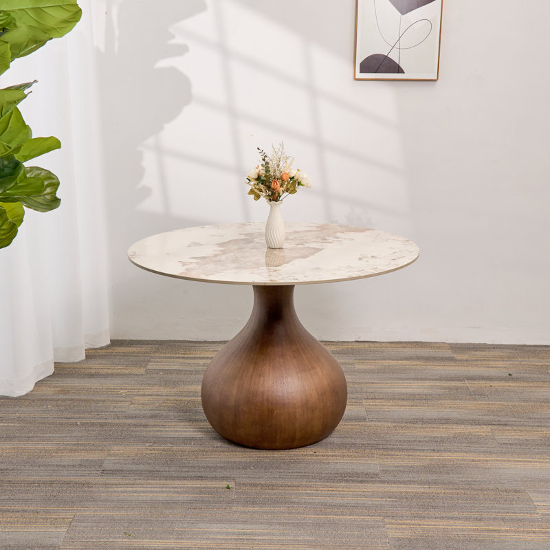 Dark Walnut Solid Wood Pedestal Table Base Heavy-Weight - Including Screws HOT SALE