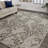 Floral Handmade Tufted Gray Area Rug