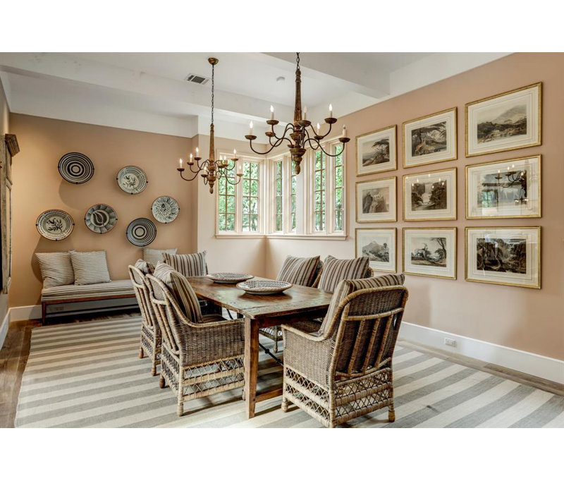 Striped Area Rug in Gray/Beige