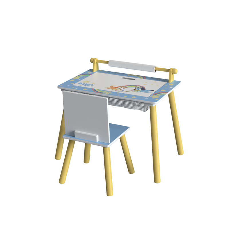 Kids 2 Piece Rectangular Play Or Activity Table and Chair Set