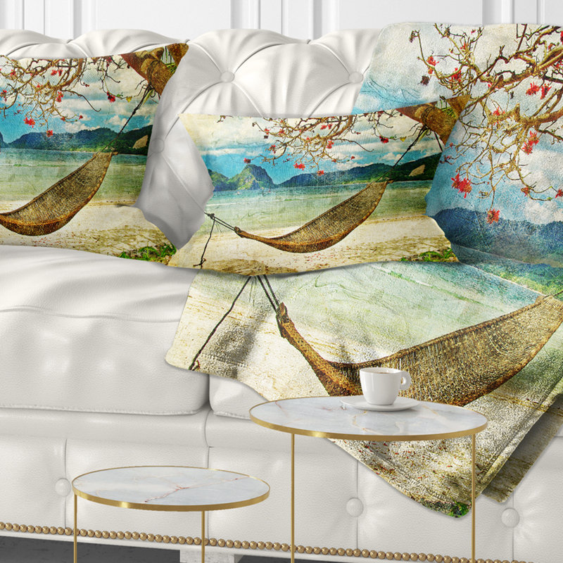 Coussin lombaire en toile de couchage imprimé digital art landscape