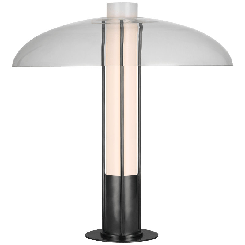 Kelly Wearstler Troye Medium Table Lamp, Bronze, Clear