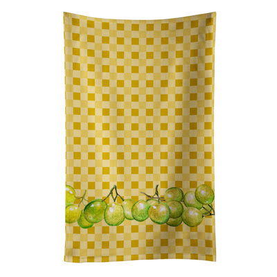 Chiffons vert raisin sur basketweave
