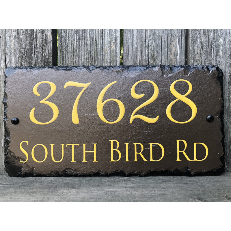 Plaque d'adresse sur 2 lignes