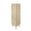 Armoire de coin sur pied en lin