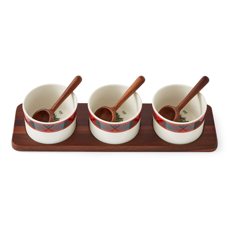 Tartan 7-Piece Condiment Set