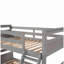 Lit simple avec rangement et lit double - Gris-121070128