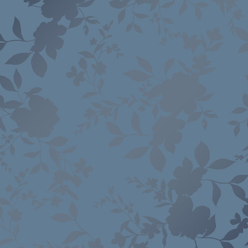 Laura Ashley Westbourne Midnight Blue Wallpaper, Midnight Blue