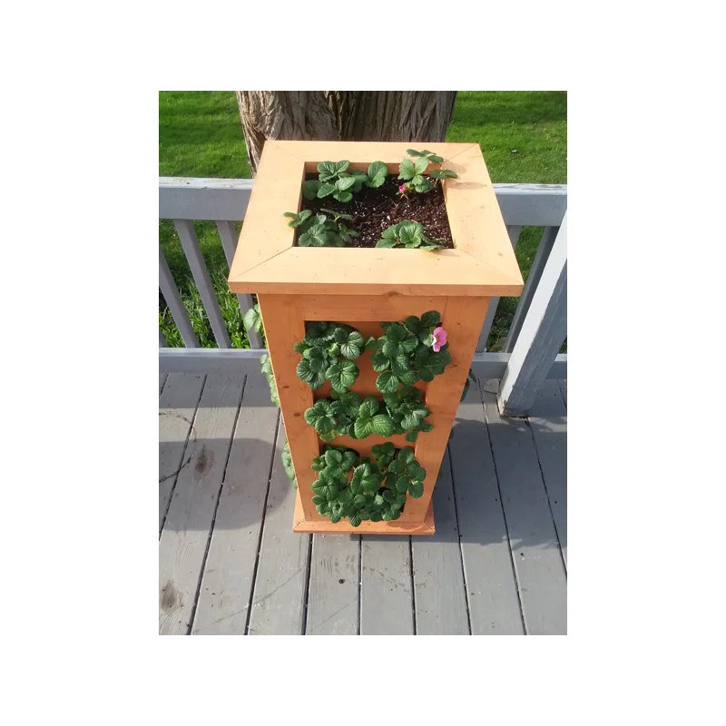 Pot de fleurs en bois