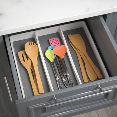 Suzanna 2.44 H x 15.94 W x 12.8 D Adjustable Flatware & Kitchen Utensils Drawer Organizer Rebrilliant