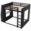 Grand lit superposé en bois avec bureau, deux tablettes de rangement, USB et lumière DEL-133238998