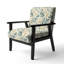Chaise d'appoint florale Cobalt-6885478