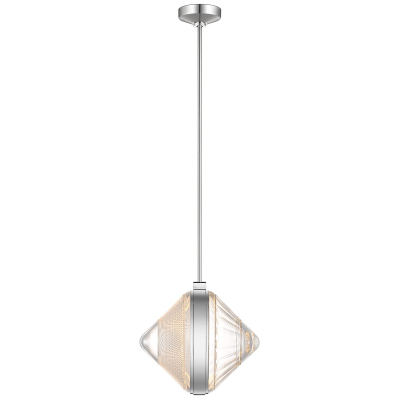Copper Coast 1 - Light LED Pendant, Polished Nickel