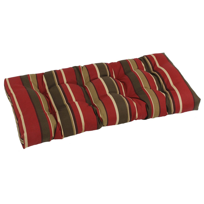 Outdoor 5'' Loveseat Seat Cushion, Montserrat Sangria