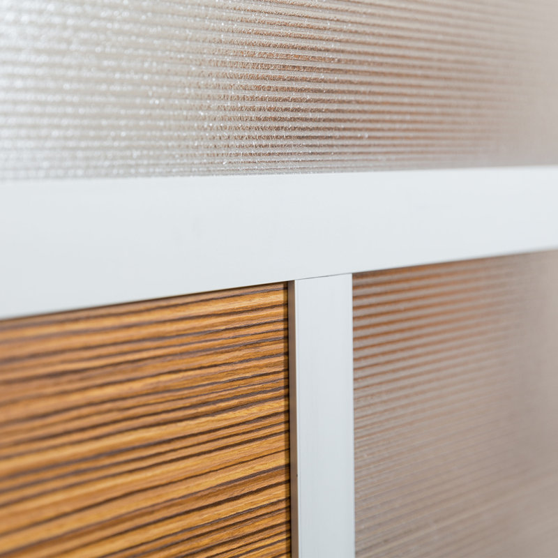 Cloisons de bureau modernes 4 panneaux Orrie, Blanc, Roulette