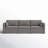 Winfree 112.6" W L 3-Piece Upholstered Modular Sofa with Toss Pillows-1219129737