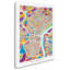 « philadelphia pennsylvanie street map », impression sur toile tendue-15722013